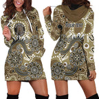 Personalised NAIDOC Week 50 Years Deadly Always Hoodie Dress Brown Aboriginal Artwork Dot Painting