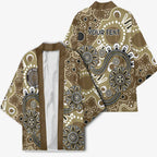 Personalised NAIDOC Week 50 Years Deadly Always Kimono Brown Aboriginal Artwork Dot Painting