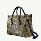 Personalised NAIDOC Week 50 Years Deadly Always Leather Bag Brown Aboriginal Artwork Dot Painting