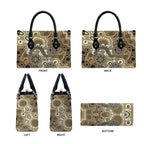 Personalised NAIDOC Week 50 Years Deadly Always Leather Bag Brown Aboriginal Artwork Dot Painting