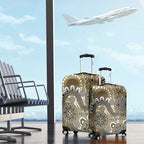 Personalised NAIDOC Week 50 Years Deadly Always Luggage Cover Brown Aboriginal Artwork Dot Painting
