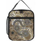 Personalised NAIDOC Week 50 Years Deadly Always Lunch Bag Brown Aboriginal Artwork Dot Painting