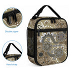 Personalised NAIDOC Week 50 Years Deadly Always Lunch Bag Brown Aboriginal Artwork Dot Painting