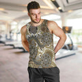 Personalised NAIDOC Week 50 Years Deadly Always Men Tank Top Brown Aboriginal Artwork Dot Painting