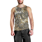 Personalised NAIDOC Week 50 Years Deadly Always Men Tank Top Brown Aboriginal Artwork Dot Painting