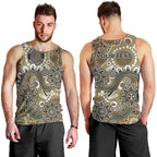 Personalised NAIDOC Week 50 Years Deadly Always Men Tank Top Brown Aboriginal Artwork Dot Painting