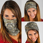Personalised NAIDOC Week 50 Years Deadly Always Neck Gaiter Brown Aboriginal Artwork Dot Painting