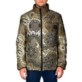 Personalised NAIDOC Week 50 Years Deadly Always Padded Jacket Brown Aboriginal Artwork Dot Painting