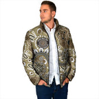 Personalised NAIDOC Week 50 Years Deadly Always Padded Jacket Brown Aboriginal Artwork Dot Painting