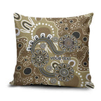 Personalised NAIDOC Week 50 Years Deadly Always Pillow Cover Brown Aboriginal Artwork Dot Painting