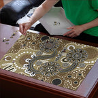Personalised NAIDOC Week 50 Years Deadly Always Puzzle Brown Aboriginal Artwork Dot Painting