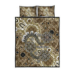 Personalised NAIDOC Week 50 Years Deadly Always Quilt Bed Set Brown Aboriginal Artwork Dot Painting