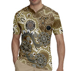 Personalised NAIDOC Week 50 Years Deadly Always Rugby Jersey Brown Aboriginal Artwork Dot Painting