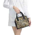 Personalised NAIDOC Week 50 Years Deadly Always Shoulder Handbag Brown Aboriginal Artwork Dot Painting