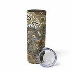 Personalised NAIDOC Week 50 Years Deadly Always Skinny Tumbler Brown Aboriginal Artwork Dot Painting