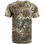 Personalised NAIDOC Week 50 Years Deadly Always T Shirt Brown Aboriginal Artwork Dot Painting
