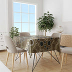 Personalised NAIDOC Week 50 Years Deadly Always Tablecloth Brown Aboriginal Artwork Dot Painting