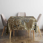 Personalised NAIDOC Week 50 Years Deadly Always Tablecloth Brown Aboriginal Artwork Dot Painting