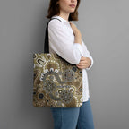 Personalised NAIDOC Week 50 Years Deadly Always Tote Bag Brown Aboriginal Artwork Dot Painting