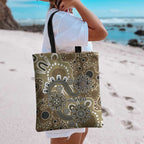 Personalised NAIDOC Week 50 Years Deadly Always Tote Bag Brown Aboriginal Artwork Dot Painting