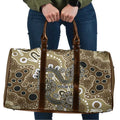 Personalised NAIDOC Week 50 Years Deadly Always Travel Bag Brown Aboriginal Artwork Dot Painting