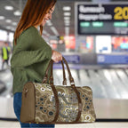 Personalised NAIDOC Week 50 Years Deadly Always Travel Bag Brown Aboriginal Artwork Dot Painting