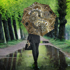 Personalised NAIDOC Week 50 Years Deadly Always Umbrella Brown Aboriginal Artwork Dot Painting