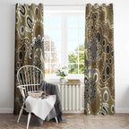 Personalised NAIDOC Week 50 Years Deadly Always Window Curtain Brown Aboriginal Artwork Dot Painting