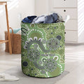 Personalised NAIDOC Week 50 Years Deadly Always Laundry Basket Green Aboriginal Artwork Dot Painting
