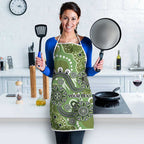 Personalised NAIDOC Week 50 Years Deadly Always Apron Green Aboriginal Artwork Dot Painting