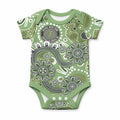 Personalised NAIDOC Week 50 Years Deadly Always Baby Onesie Green Aboriginal Artwork Dot Painting