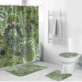 Personalised NAIDOC Week 50 Years Deadly Always Bathroom Set Green Aboriginal Artwork Dot Painting