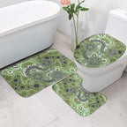 Personalised NAIDOC Week 50 Years Deadly Always Bathroom Set Green Aboriginal Artwork Dot Painting