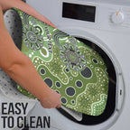 Personalised NAIDOC Week 50 Years Deadly Always Bathroom Set Green Aboriginal Artwork Dot Painting