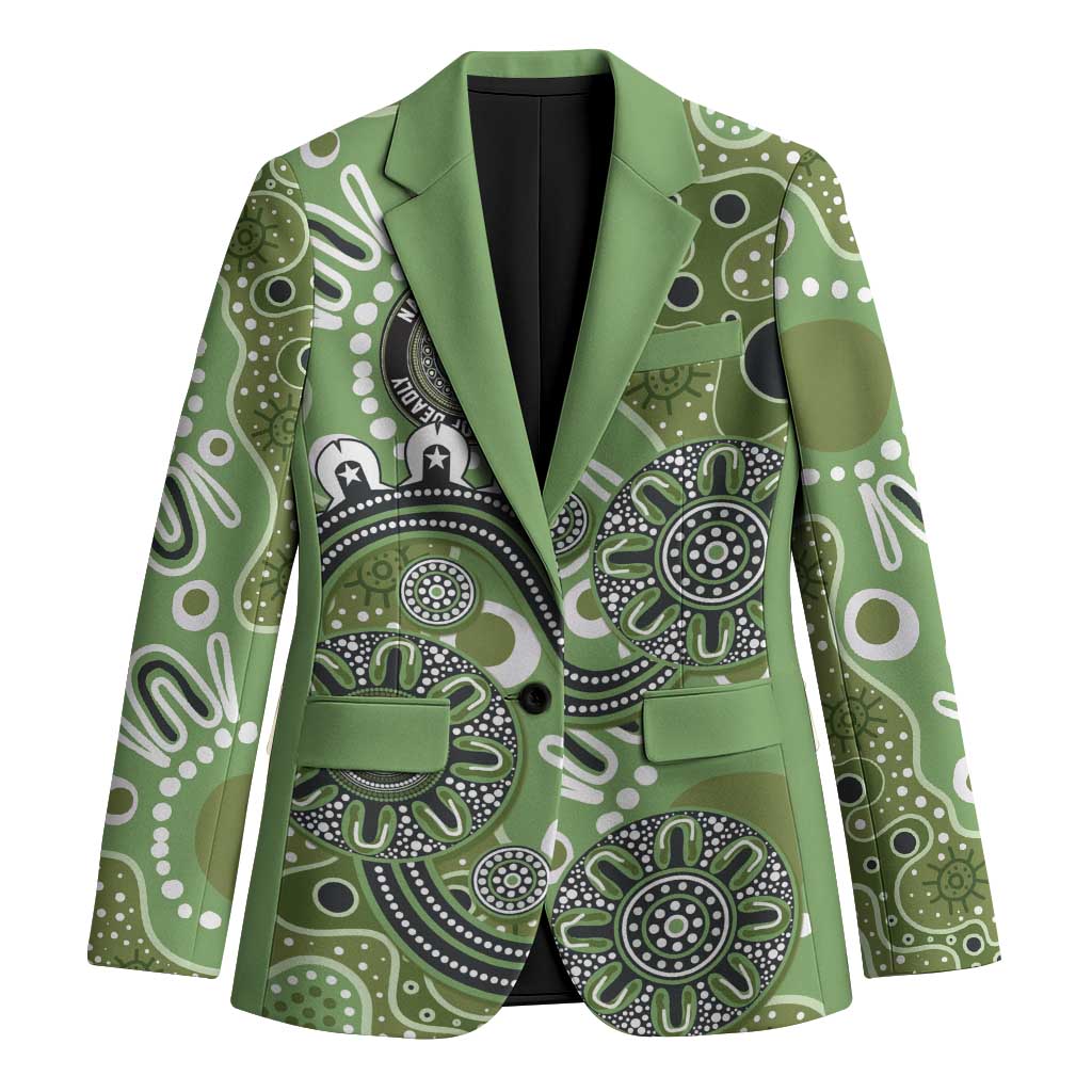 Personalised NAIDOC Week 50 Years Deadly Always Blazer Green Aboriginal Artwork Dot Painting
