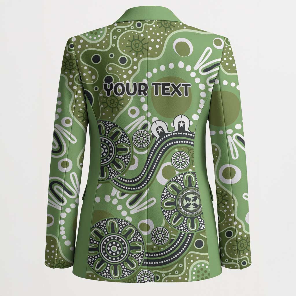 Personalised NAIDOC Week 50 Years Deadly Always Blazer Green Aboriginal Artwork Dot Painting