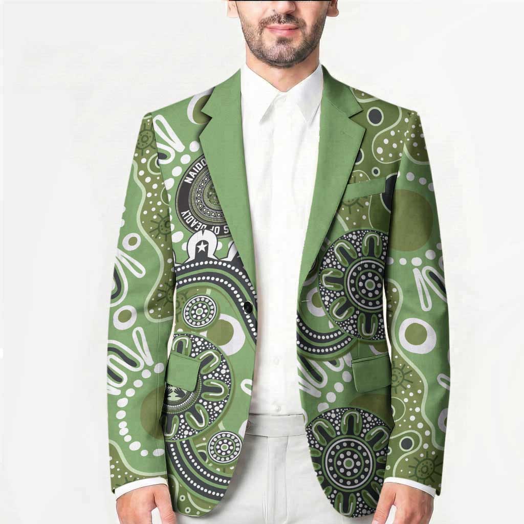 Personalised NAIDOC Week 50 Years Deadly Always Blazer Green Aboriginal Artwork Dot Painting