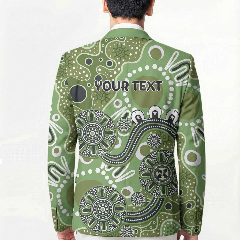 Personalised NAIDOC Week 50 Years Deadly Always Blazer Green Aboriginal Artwork Dot Painting