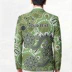 Personalised NAIDOC Week 50 Years Deadly Always Blazer Green Aboriginal Artwork Dot Painting