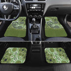 Personalised NAIDOC Week 50 Years Deadly Always Car Mats Green Aboriginal Artwork Dot Painting