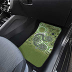 Personalised NAIDOC Week 50 Years Deadly Always Car Mats Green Aboriginal Artwork Dot Painting
