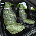 Personalised NAIDOC Week 50 Years Deadly Always Car Seat Cover Green Aboriginal Artwork Dot Painting