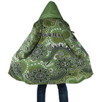 Personalised NAIDOC Week 50 Years Deadly Always Cloak Green Aboriginal Artwork Dot Painting