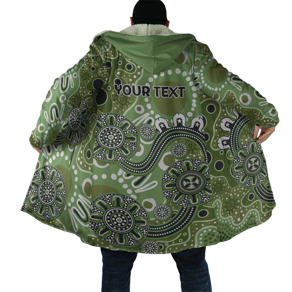 Personalised NAIDOC Week 50 Years Deadly Always Cloak Green Aboriginal Artwork Dot Painting