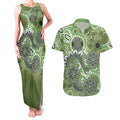 Personalised NAIDOC Week 50 Years Deadly Always Couples Matching Tank Maxi Dress and Hawaiian Shirt Green Aboriginal Artwork Dot Painting