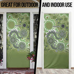 Personalised NAIDOC Week 50 Years Deadly Always Door Cover Green Aboriginal Artwork Dot Painting