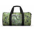 Personalised NAIDOC Week 50 Years Deadly Always Duffle Bag Green Aboriginal Artwork Dot Painting