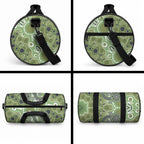 Personalised NAIDOC Week 50 Years Deadly Always Duffle Bag Green Aboriginal Artwork Dot Painting