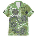 Personalised NAIDOC Week 50 Years Deadly Always Family Matching Summer Maxi Dress and Hawaiian Shirt Green Aboriginal Artwork Dot Painting
