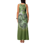 Personalised NAIDOC Week 50 Years Deadly Always Family Matching Tank Maxi Dress and Hawaiian Shirt Green Aboriginal Artwork Dot Painting